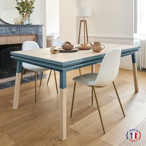 Table Repas Rectangulaire 140x90 Cm Sans Rallonge, 100% Frêne Massif