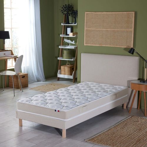 Matelas eco conçu polylatex recyclé très ferme 80 kg 90x200