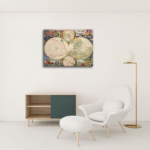 Tableau cartographie ancienne carte No. 67 80x100cm