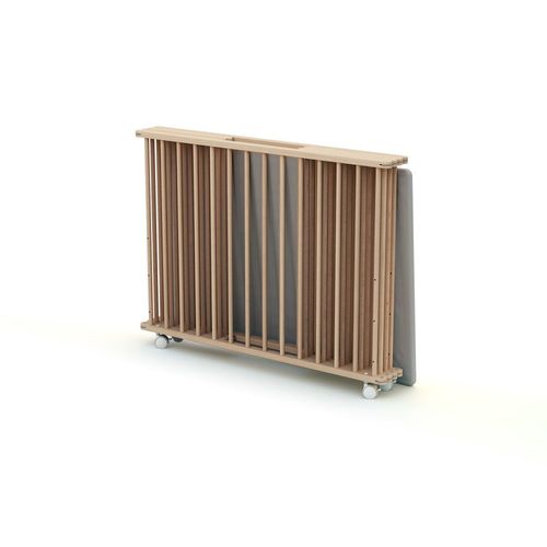 Parc Bébé Pliant En Bois Hêtre Brut 70 X 100 Cm