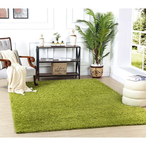 Tapis Shaggy Uni Vert 120x170