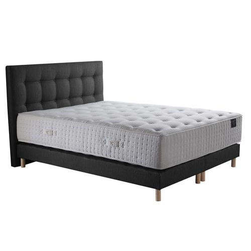 Ensemble tête de lit matelas mémoire de forme latex + sommier 160x200