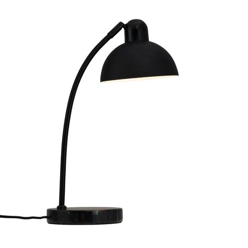 Lampe À Poser Marbre/Noir En Métal