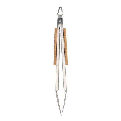 Pince barbecue inox 45 cm bois