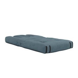 Matelas 90x200 et fauteuil en futon bleu 2 en 1