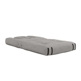 Matelas 90x200 et fauteuil futon gris 2 en 1