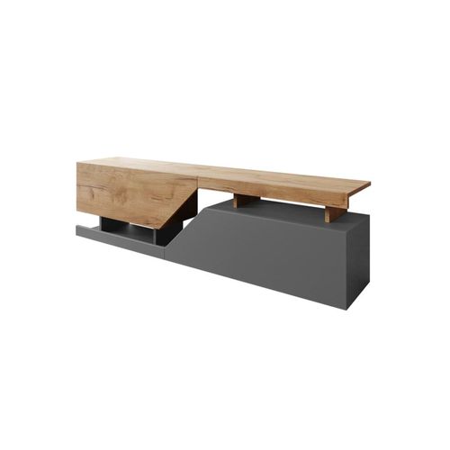 Meuble Tv Style Industriel 160 Cm Bois / Gris