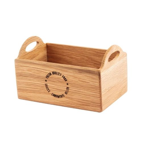 Porte Condiments En Chêne Avec Inscription 230 Mm