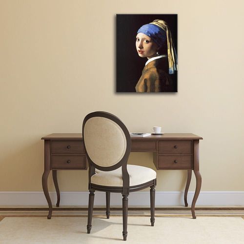 Tableau La Jeune Fille à la Perle Jan Vermeer 40x50cm