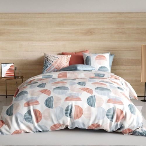 Parure De Lit En Coton Orange 260x240 Cm Cm