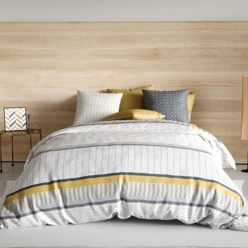 Parure De Lit En Coton Gris 260x240 Cm Cm