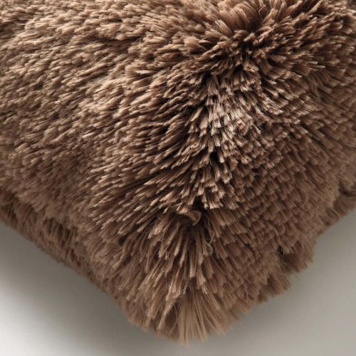 Housse De Coussin Fluffy - Marron 60x60 Cm