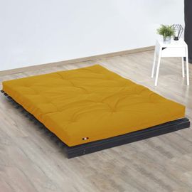 Matelas futon latex ocre 140x190