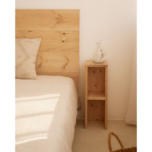 Table De Chevet En Bois De Sapin Marron 60x20cm
