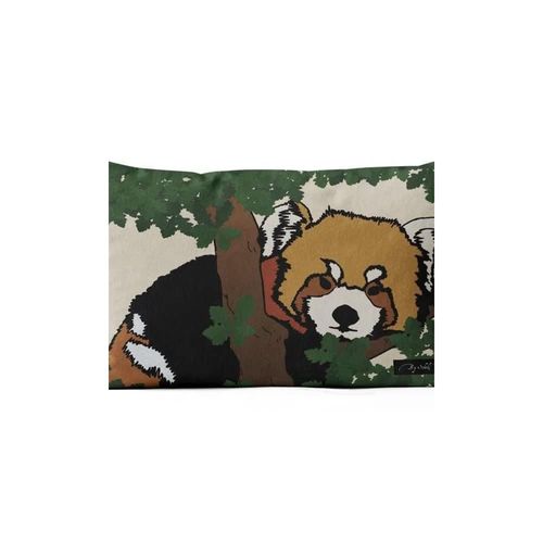 Housse De Coussin Panda Roux 32x50cm