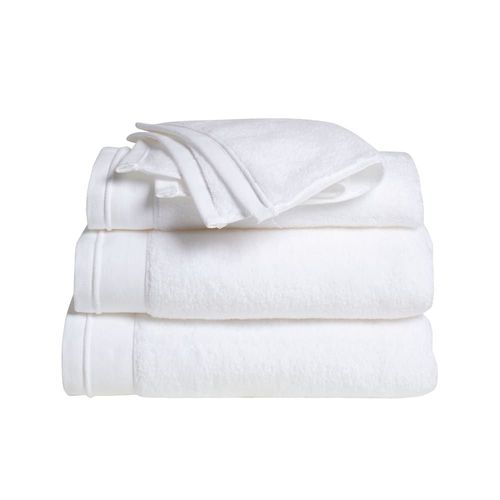 Serviette De Toilette En Coton Bio 70x140cm Blanc