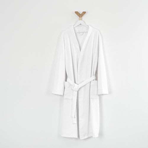 Peignoir Mixte Coton 57 Fils Double Face Nid D'éponge Suave