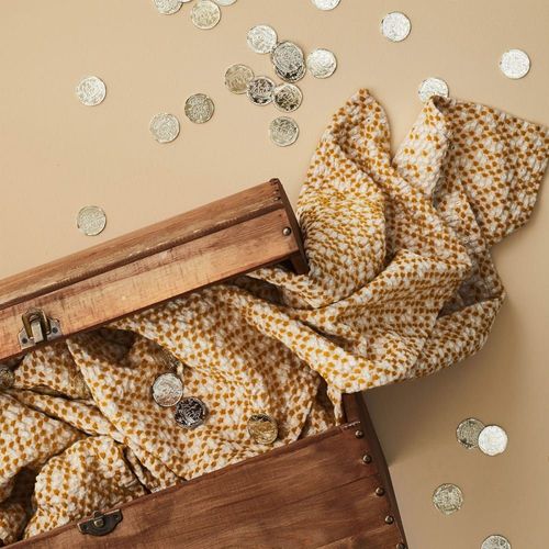 Housse De Coussin En Coton Tissé Jaune 40x60