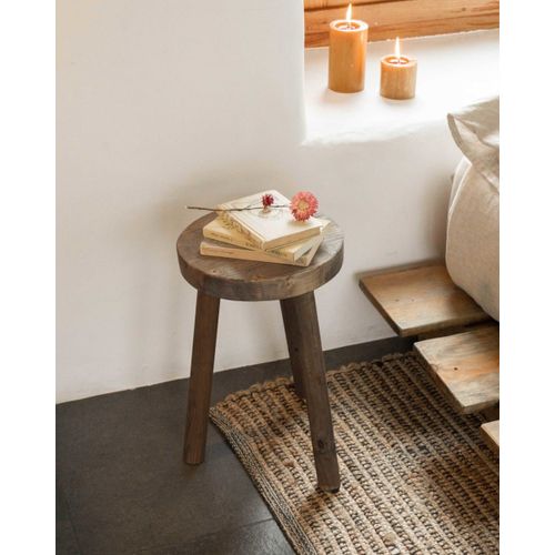 Tabouret En Bois Marron