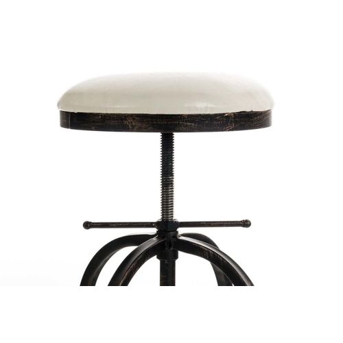 Tabouret De Bar Industriel Réglable En Métal Bronze