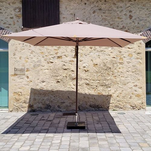 Parasol Droit Taupe 3x3 M