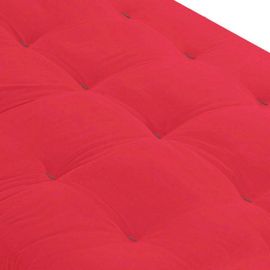 Matelas futon coeur latex ferme 13cm rouge 90x200