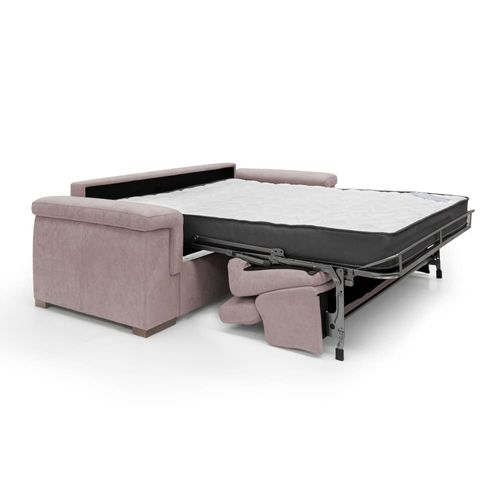 Canapé Convertible Matelas H18 240 Cm Rose