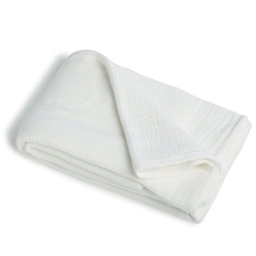 Nappe Gaze De Coton Blanc 150x250