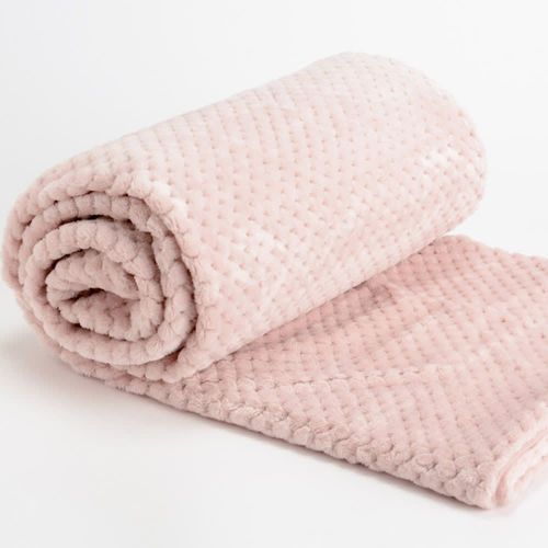Plaid Vieux 130x170 Cm Rose En Polyester