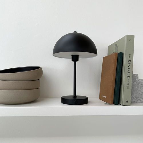 Lampe À Poser En Métal Noir Mat
