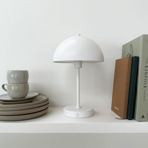 Lampe À Poser En Métal Blanc Mat