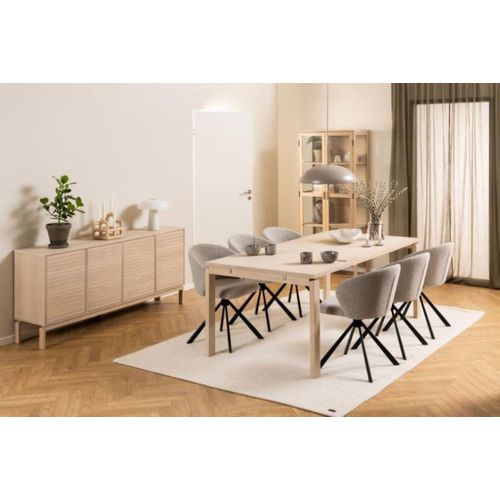 Table Rectangulaire En Chêne Blanchi L200 8 Personnes