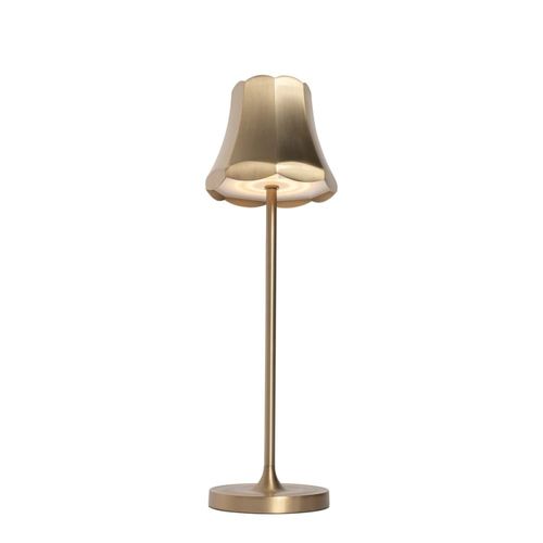 Lampe De Table Rétro Dorée Rechargeable Ip44