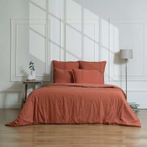 Drap Housse Percale Rouge Toscane 140x200x30