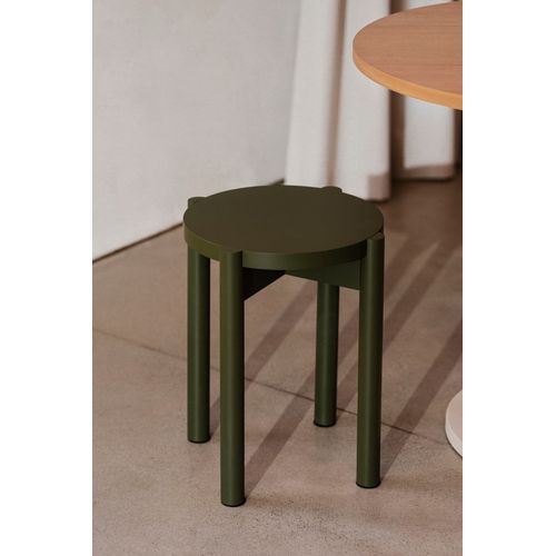 Tabouret En Bois De Hêtre, Vert