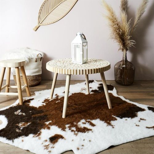 Table Basse Ronde Avec Plateau En Rondins De Bois