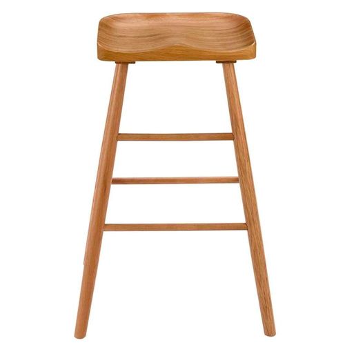Tabouret De Bar Design En Chêne 60x72x75cm