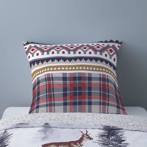 Parure De Couette 100% Coton Flanelle Imprimée 140x200 1 Taie