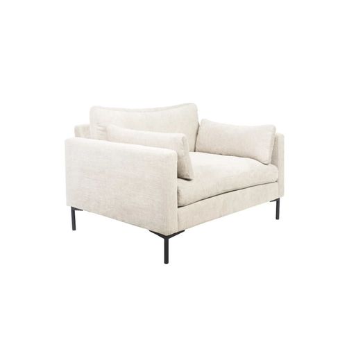 Fauteuil En Microfibres Blanc Crème Summer
