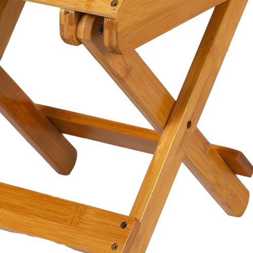 Tabouret Pliable Bambou 28x28x31cm
