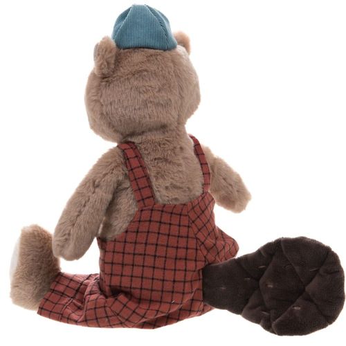 Peluche le castor multicolore en polyester