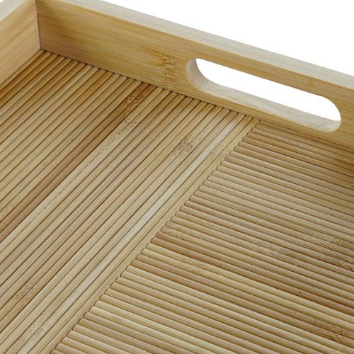 Plateau En Bambou Rectangulaire 43x27x4.5cm