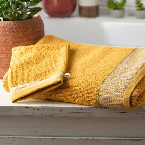 Serviette De Toilette En Coton 450 G/M² Jaune 50x90