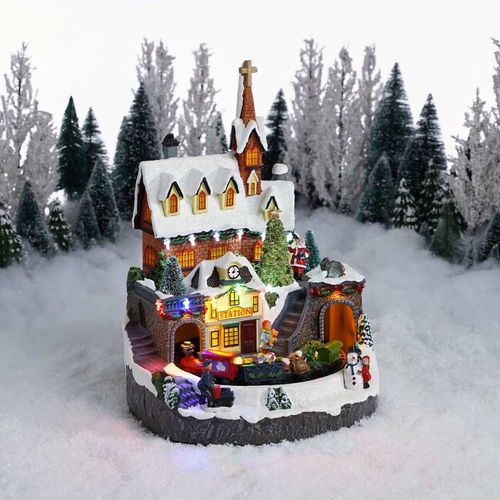 Village de Noël miniature gare H33