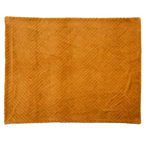 Plaid Camel 130x170 Cm Marron En Polyester