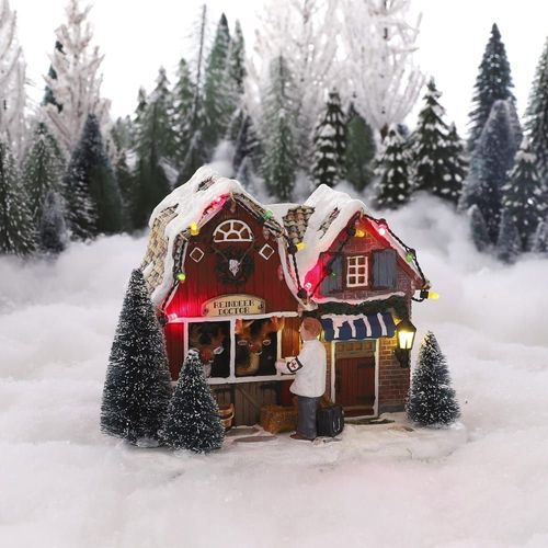 Village de Noël miniature renne docteur H14