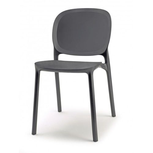 Chaise Design En Plastique Gris