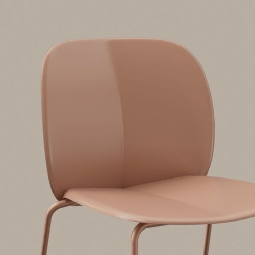 Chaise Design En Plastique Caramel