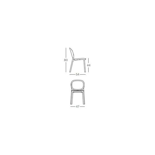 Chaise Design En Plastique Jaune