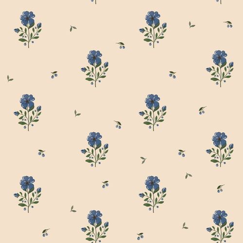 Papier peint Fleurs vintage de rêve 50x280cm